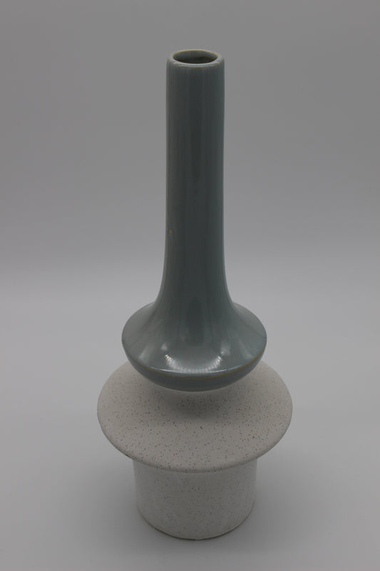Tall Stone Effect Dual Tone Vase