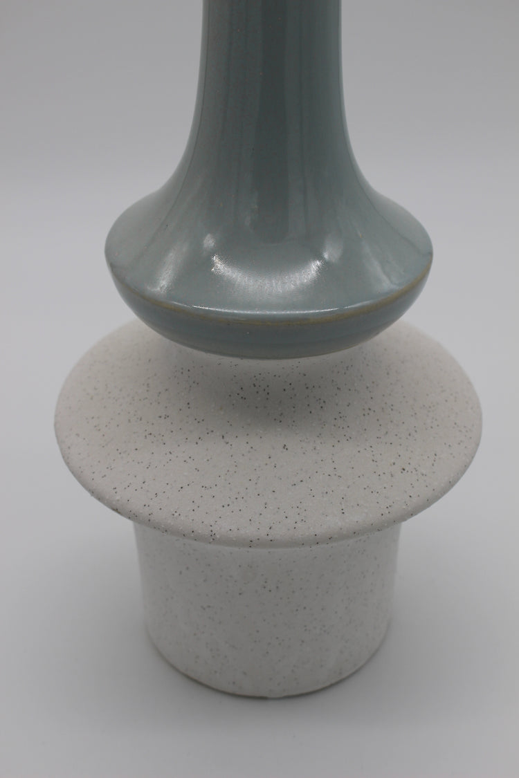 Tall Stone Effect Dual Tone Vase