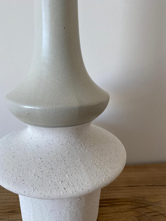 Tall Stone Effect Dual Tone Vase (Grey)