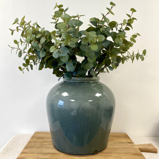 Garda Large Grey Glazed Juniper Vase