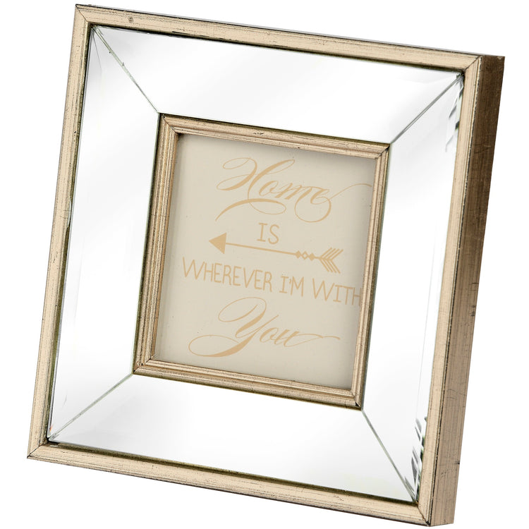 Square Mirror Photo Frame 4x4