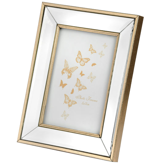 Small Mirror Photo Frame 4x6