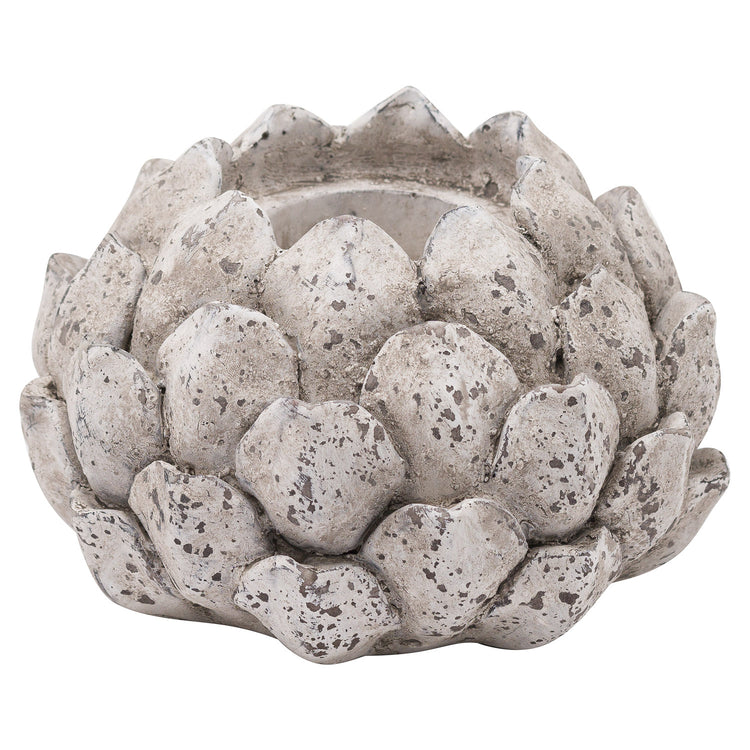 Stone Finish Acorn Tea Light Holder