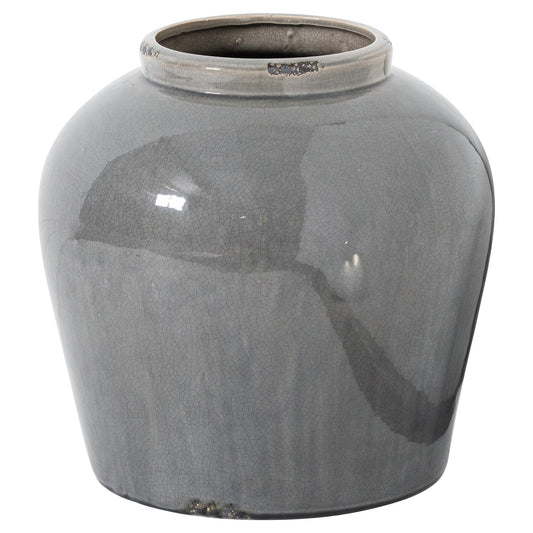 Garda Large Grey Glazed Juniper Vase