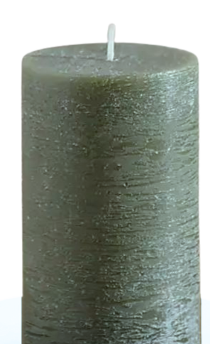 Rustic Sage Green Scented Candle