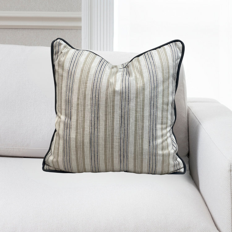 Positano Fawn Piped Cushion