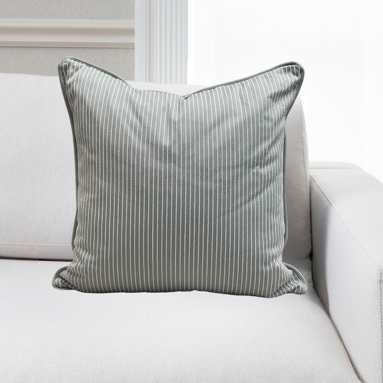 Venice Seafoam Piped Cushion