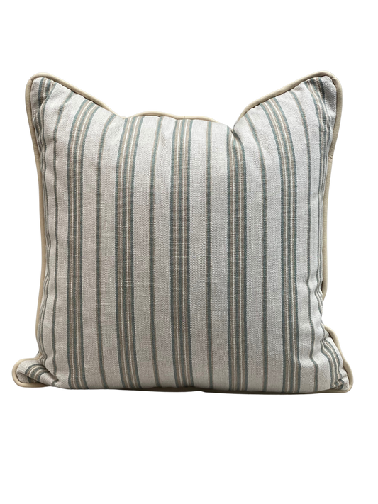 Marseilles Seafoam Piped Cushion