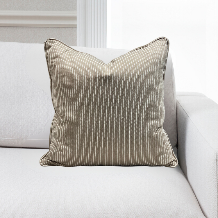 Venice Flax Piped Cushion