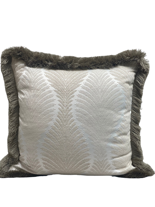 Foxley Champagne Deep Fringed Cushion