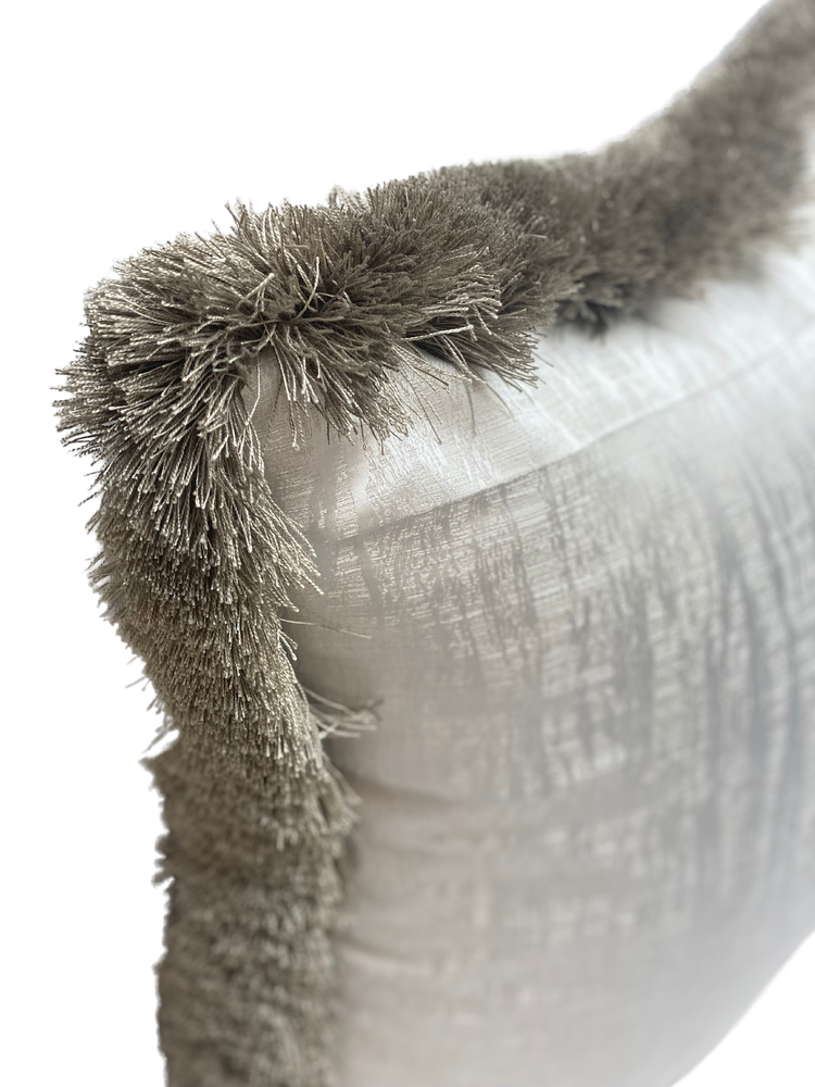 Elswick Ice Deep Fringed Cushion