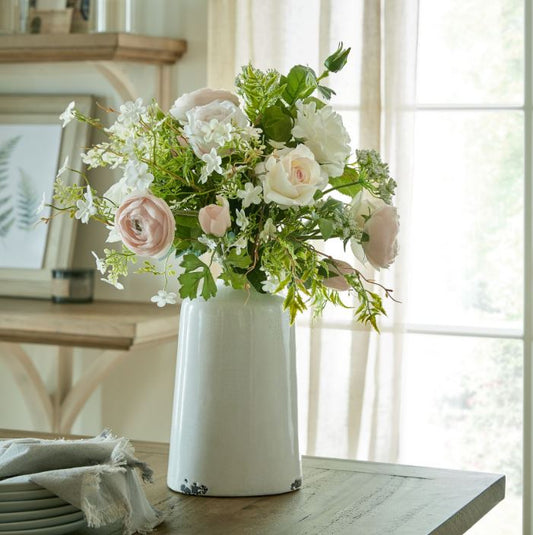 Soft White Glazed Liv Vase