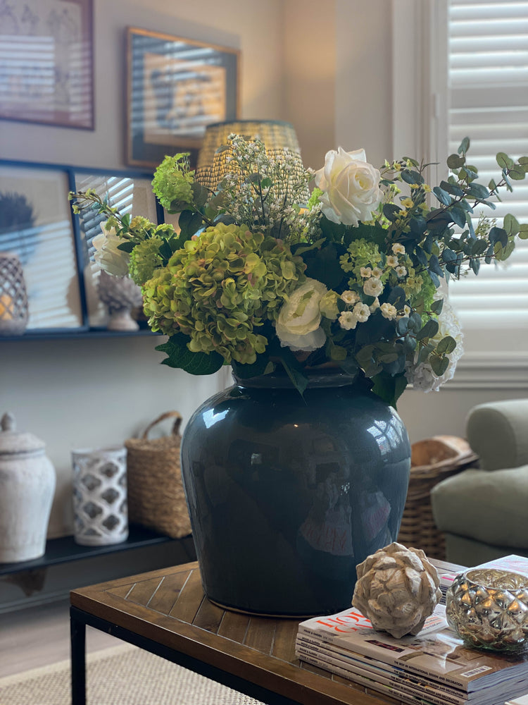 Garda Large Grey Glazed Juniper Vase