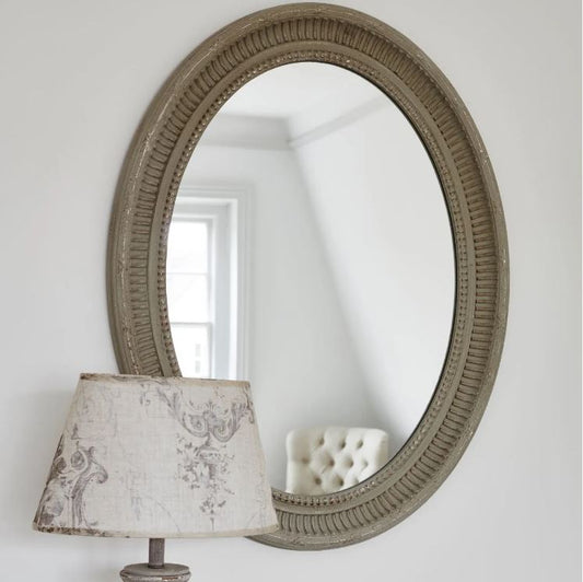 Wilton Cut Edge Oval Mirror