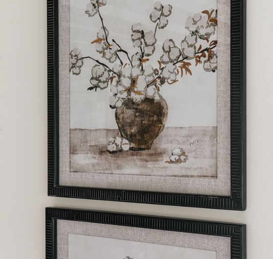 Set of 2 Framed Potted Flower Prints